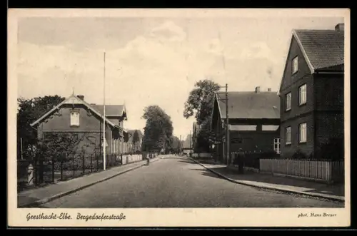 AK Geesthacht-Elbe, Blick in die Bergedorferstrasse