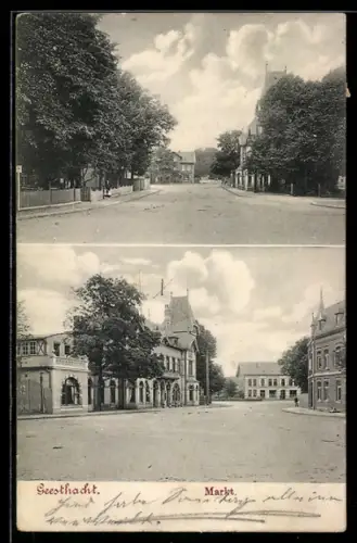AK Geesthacht, Markt, Strassenpartie
