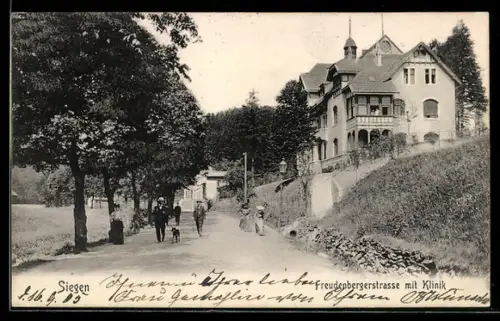 AK Siegen, Freudenbergerstrasse mit Klinik