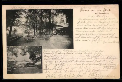 AK Ratzeburg, Gasthof Bäck, Ortspartie