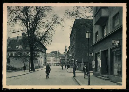 AK Kaiserslautern, Hindenburgstrasse mit Geschäften