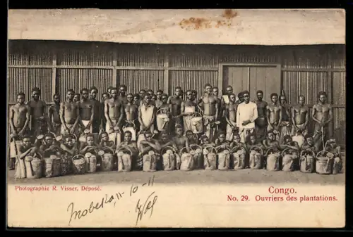 AK Arbeiter der Plantage