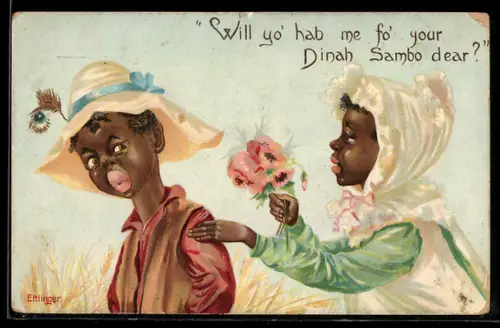 AK Will yo` hab me fo` your Dinah Sambo dear?, Kolonialhumor