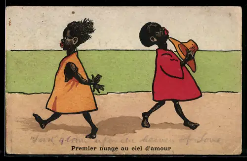 AK Premier nuage au ciel d`amour, Kolonialhumor