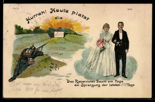 AK Hurrah! Des Reservisten Traum, Sprengung der letzten Tage, Hochzeitspaar