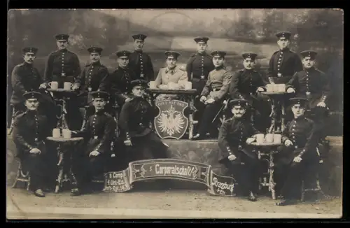 AK Strassburg i. Els., Infanteriesoldaten, Corporalschaft, 8. Comp. 4.Unt.-Els. Inft.-Rgt. 143