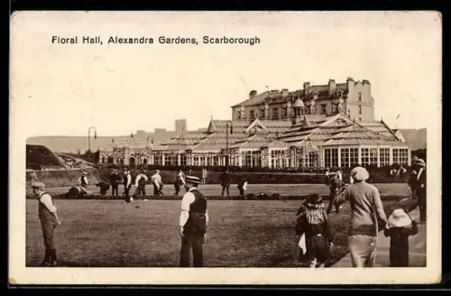 AK Scarborough, Alexandra Gardens, People playing Boule