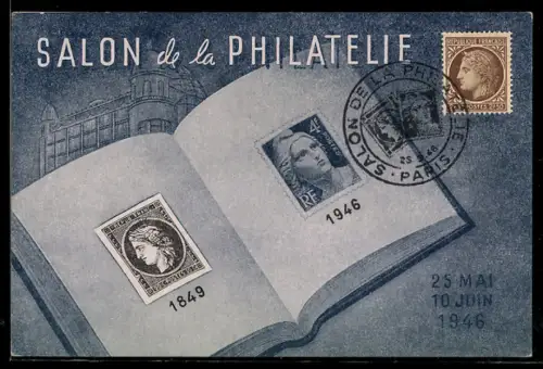 AK Salon de la Philatelie 1946