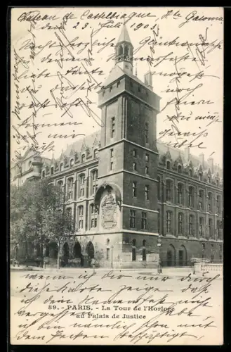 AK Paris, La Tour de l`Horloge au Palais de Justice