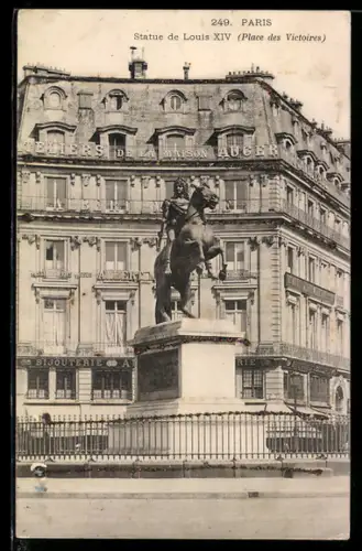 AK Paris, Statue de Louis XIV, Place des Victoires