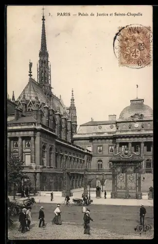 AK Paris, Palais de Justice et Sainte-Chapelle