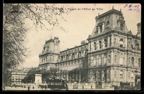 AK Paris, Palais de l`Hôtel de Ville