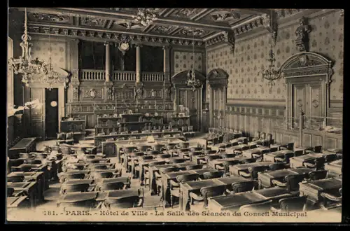 AK Paris, Hôtel de Ville, La Salle des Séances du Conseil Municipal