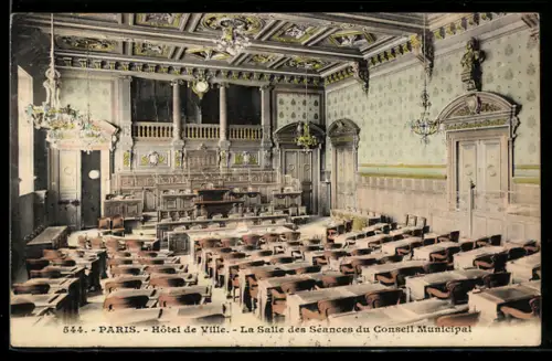 AK Paris, Hôtel de Ville, La Salle des Séances du Conseil Municipal