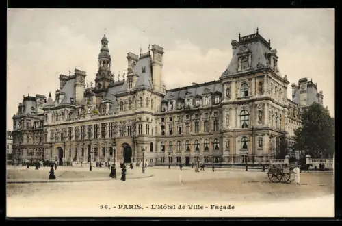AK Paris, L`Hôtel de Ville, Facade
