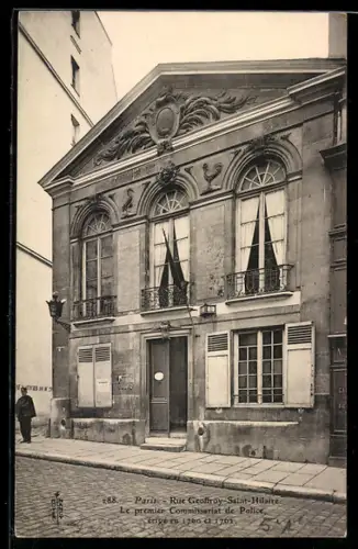 AK Paris, Rue Geoffroy-Saint-Hilaire, Le premier Commissariat de Police, érigé en 1760 et 1761