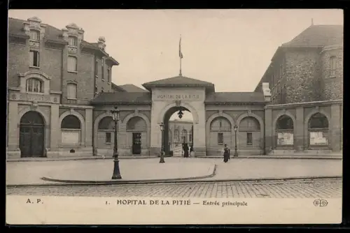 AK Paris, Hôpital de la Pitié, Entrée principale