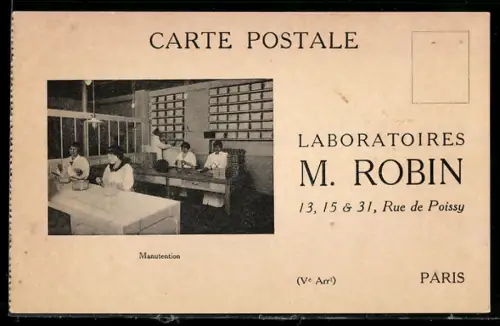 AK Paris, Laboratoires M. Robin, Manutention et Stérilisation, Rue de Poissy