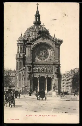 AK Paris, Église Saint-Augustin