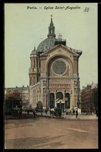 AK Paris, Eglise Saint-Augustin