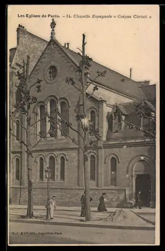 AK Paris, Chapelle Espagnole Corpus Christi