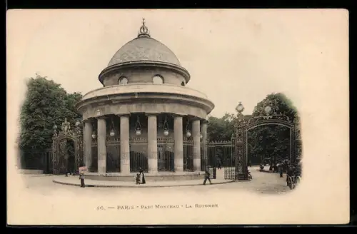 AK Paris, Parc Monceau, La Rotonde