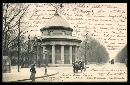AK Paris, Parc Monceau, La Rotonde