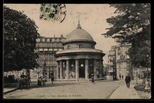 AK Paris, Parc Monceau, La Rotonde