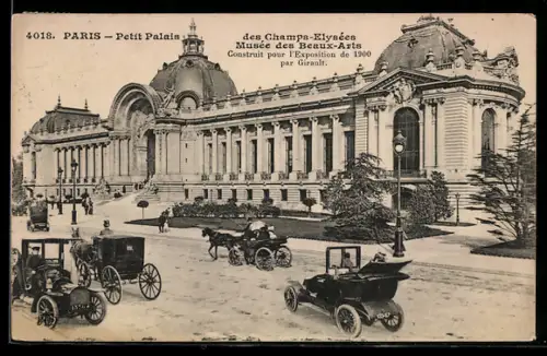 AK Paris, Petit Palais des Champs-Elysées, Musée des Beaux-Arts