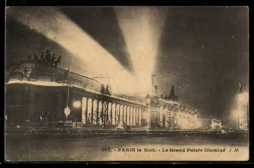AK Paris, La Grand Palais illuminé