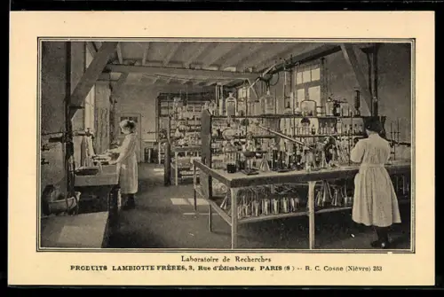 AK Paris, Laboratoire de Recherches, Produits Lambiotte Frères, Rue d`Édimbourg