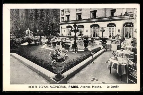 AK Paris, Hôtel Royal Monceau, Avenue Hoche, Le Jardin