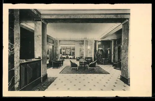 AK Paris, Hall de l`Élysées-Palace-Hôtel, intérieur élégant et sophistiqué
