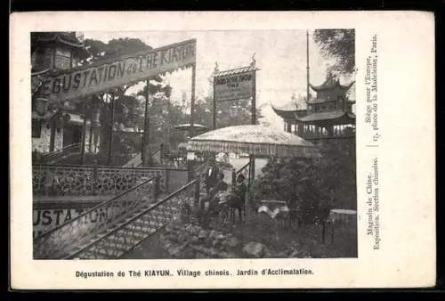 AK Paris, Dégustation de Thé KIAYUN, Village chinois, Jardin d`Acclimatation