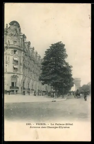 AK Paris, Le Palace-Hôtel, Avenue des Champs-Élysées