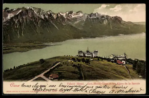 AK Caux, Palace Hôtel, Grand Hôtel Caux et les Alpes de la Savoie