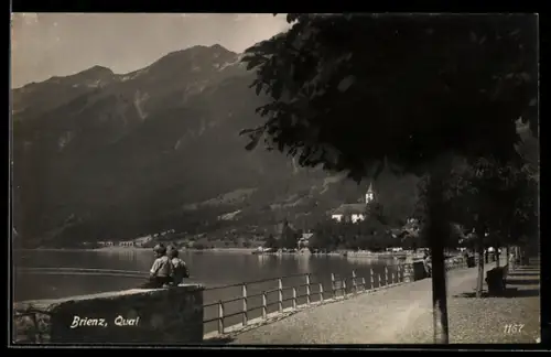 AK Brienz, Blick auf Quai