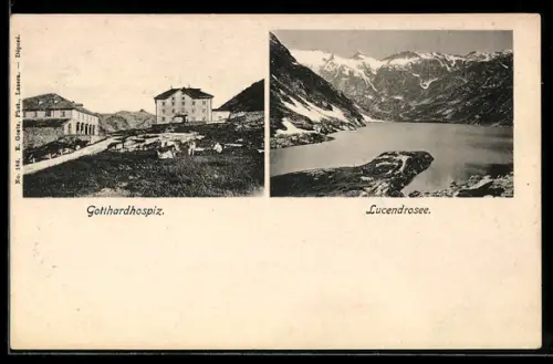 AK St. Gottardo, Gotthardhospiz, Lucendrosee