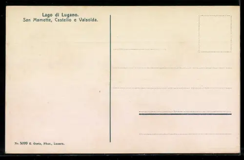 AK San Mamette, Castello e Valsolda