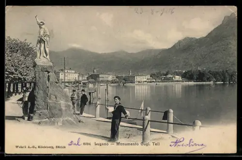 AK Lugano, Monumento Gugl. Tell