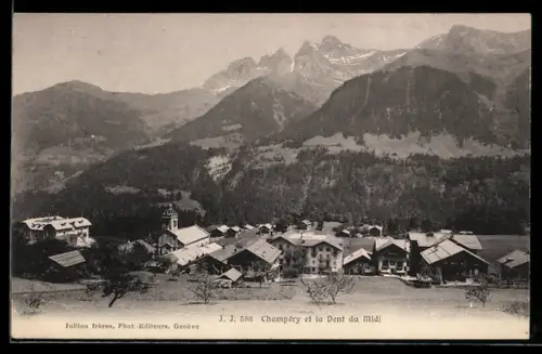 AK Champery, Gesamtansicht, Dent du Midi