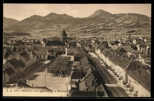 AK Bulle, Vue générale et le Moléson