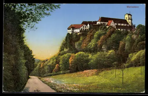 AK Mariastein, Strassenpartie mit Schloss