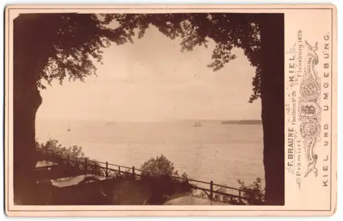 Fotografie F. Braune, Kiel, Ansicht Kiel, Blick in die Kieler Bucht