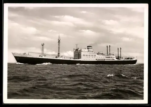 AK Handelsschiff Frankfurt der Hamburg-Amerika Linie in Fahrt