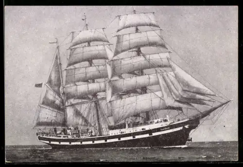 AK Dreimast-Bark Seute Deern unter vollen Segeln, Segelschiff