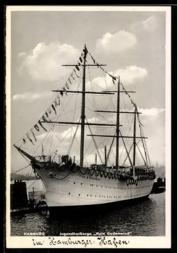 AK Hamburg, Jugendherberge Hein Godenwind, Segelschiff