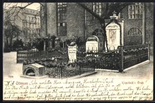 AK Ottensen, Klopstocks Grab