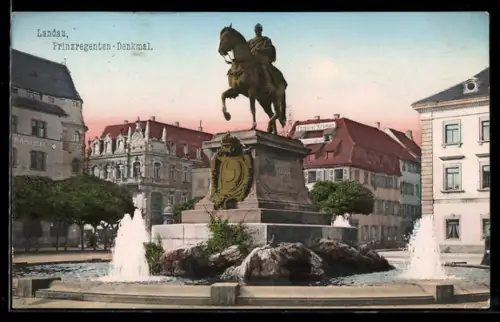 AK Landau, Prinzregenten-Denkmal