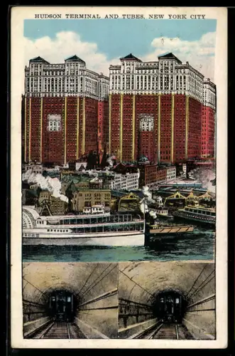 AK New york City, Hudson Terminal and Tubes, U-Bahn